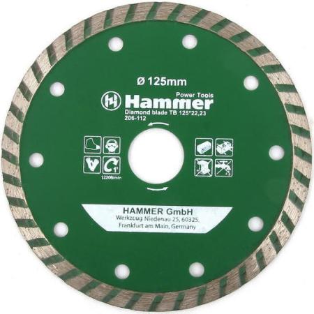 

Диск алм. Hammer Flex 206-112 DB TB 125x22мм турбо