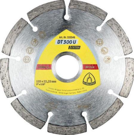 

Круг алм. KLINGSPOR DT 300 U EXTRA 125 X 1.6 X 22 (325346) сегментный