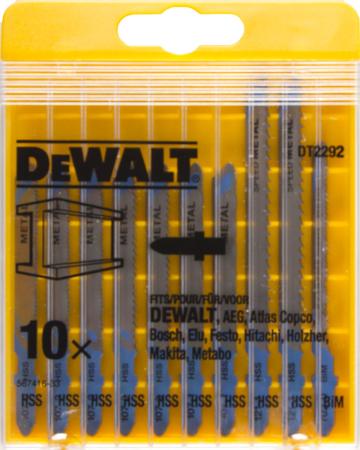 

Набор пилок DeWALT DT2292-QZ по металлу HSS (10шт.)
