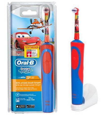 Зубная щётка Braun Oral-B Stages Power Cars красный/синий