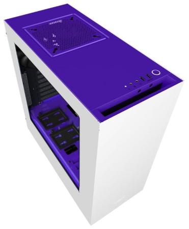 

Корпус ATX NZXT S340 Без БП белый фиолетовый CA-S340W-W3