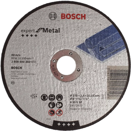 Отрезной круг Bosch 150х2.5мм 2608600382