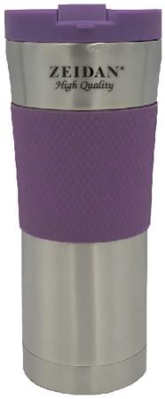 Термокружка Zeidan Z-9055 0,45л серебристый фиолетовый