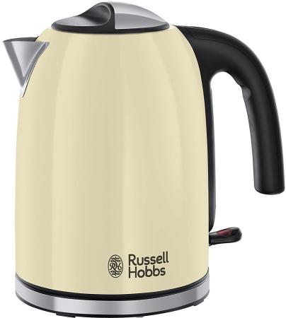 

Чайник Russell Hobbs Colours Plus 20415-70 2400 Вт бежевый чёрный серебристый 1.7 л нержавеющая сталь