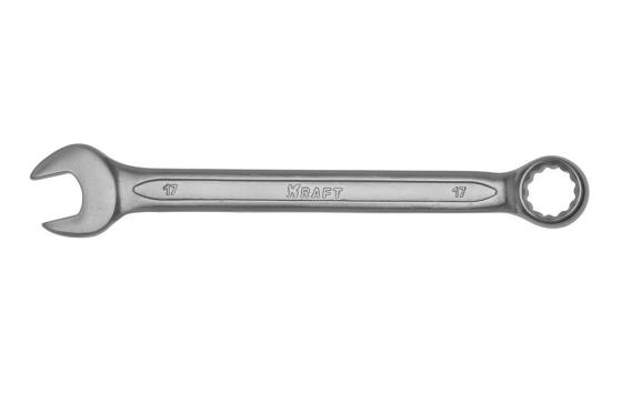 Ключ комбинированный KRAFT КТ 700511 (17 мм) хром-ванадиевая сталь (Cr-V)