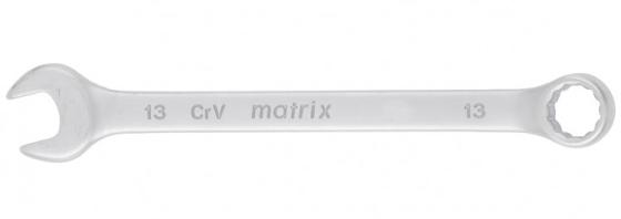 Ключ комбинированный MATRIX 15109 (13 мм) crv матовый хром