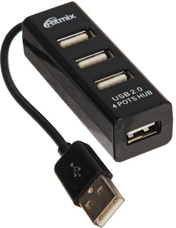 

Концентратор USB 2.0 Ritmix CR-2402 — черный