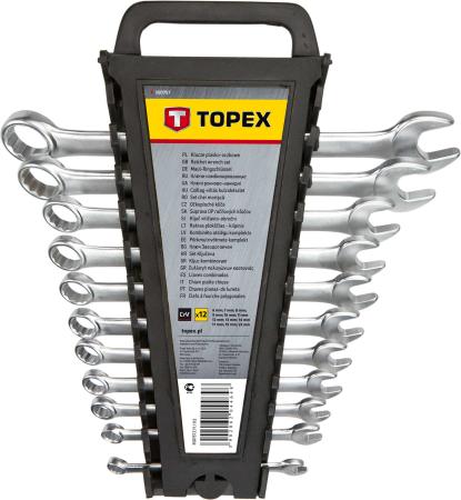 Набор комбинированных ключей TOPEX 35D757 (6 - 22 мм) 12 шт.
