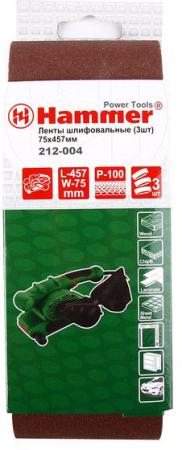 

Лента шлиф. Hammer Flex 212-004 75 Х 457 Р 100 по 3 шт.