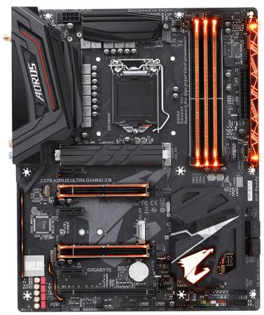 

Материнская плата GigaByte Z370 AORUS ULTRA GAMING 2.0 Socket 1151 v2 Z370 4xDDR4 3xPCI-E 16x 3xPCI-E 1x 6xSATAIII ATX Retail