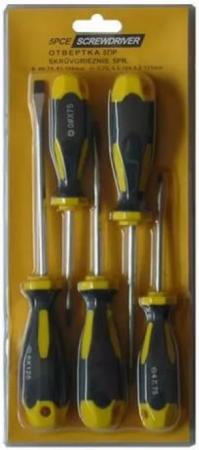 Набор отверток SKRAB 42011 5шт. cv желто/черные ручки