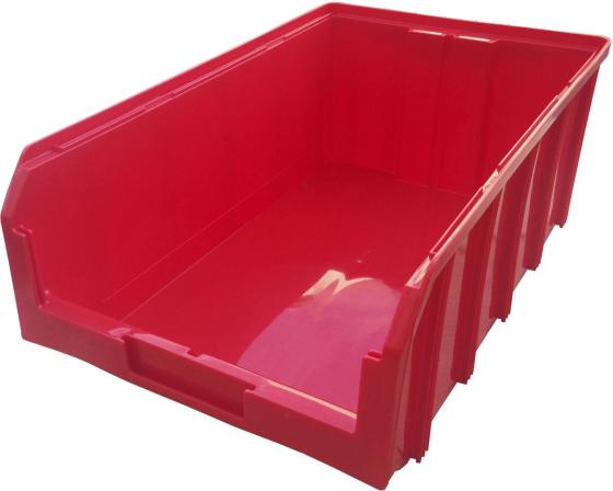 Ящик СТЕЛЛА V-4, красный  пластик 502х305х184мм