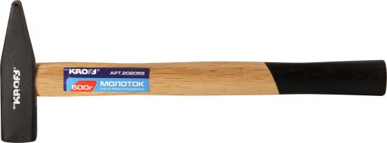 Молоток KROFT 202058 500 гр., ручка из твердых пород древесины