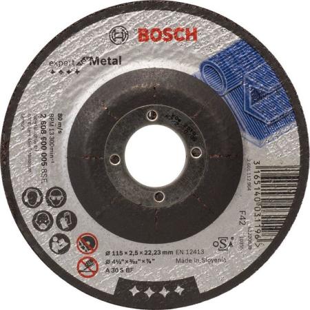 

Круг отрезной BOSCH Best for Metal 115x2,5x22 выпуклый (2.608.603.525) по металлу