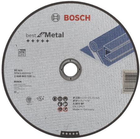 

Круг отрезной BOSCH Best for Metal 230x2,5x22 (2.608.603.530) по металлу