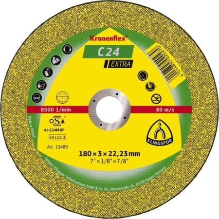 

125х2.5х22 Круг отр. KLINGSPOR Kronenflex C 24 EXTRA (188464) по бетону, кирпичу, камню, керамике