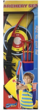 

Лук Toy Target Лук и стрелы с колчаном красный черный 55012