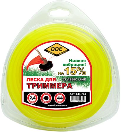 

Леска для триммеров DDE 644-764 в блистере Classic line круг 2.4мм х 44м желтый