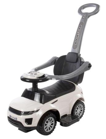 Каталка-машинка Baby Care Sport car пластик от 1 года с ручкой для родителей белый