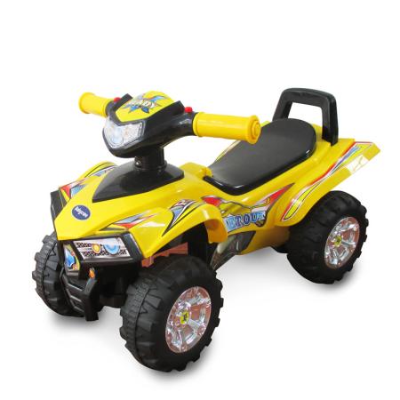 

Каталка-квадроцикл Baby Care Super ATV пластик от 1 года на колесах желтый