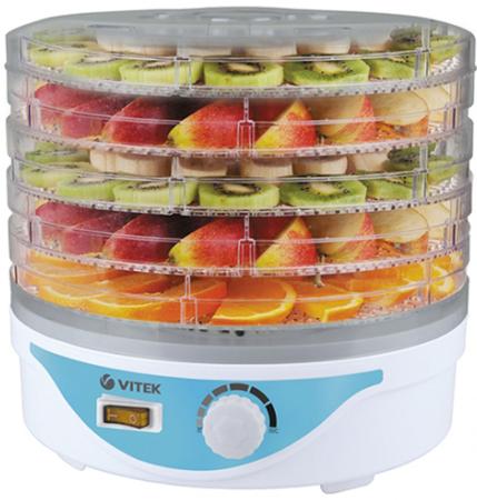 5055(W) Сушилка для овощей и фруктов VITEK.Мощность 250 Вт. 5 лотков в комплекте.