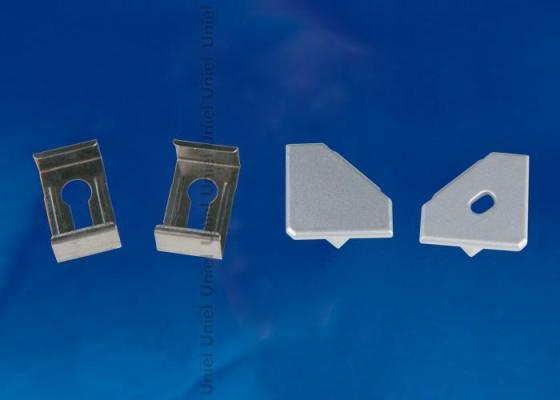 Набор аксессуаров для алюминиевого профиля (4 шт.) Uniel UFE-N04 Silver