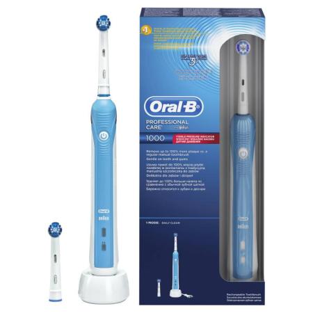 

Зубная щетка электрическая Oral-B Professional Care 1000 белый/синий