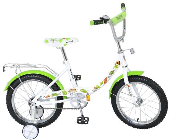 Велосипед двухколёсный Navigator Basic бело-зеленый