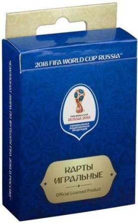 

Карты игральные FIFA 2018 картон 54шт синие