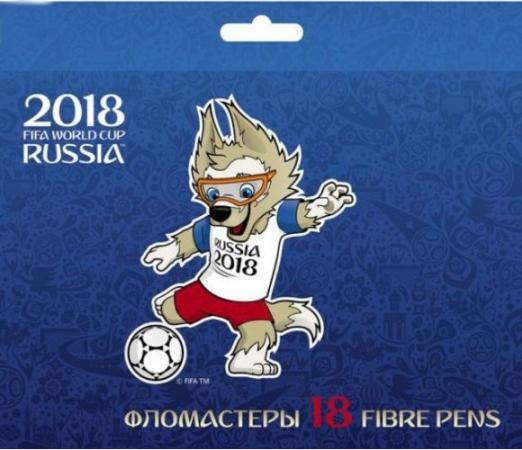 Набор фломастеров FIFA FIFA ЧМ по футболу 2018 Талисман 18 шт BFk_18064