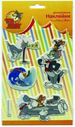 

Наклейки объемные ACTION! TOM& JERRY 17,5*12,5 см, 8 дизайнов