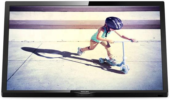 

Телевизор 24" Philips 24PHS4022/60 черный 1366x768 50 Гц VGA USB