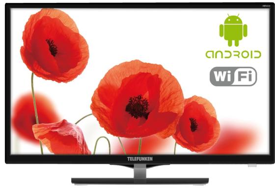 

Телевизор LED 24" Telefunken TF-LED24S39T2S черный 1366x768 50 Гц Wi-Fi Smart TV USB HDMI VGA Разьем для наушников RJ-45