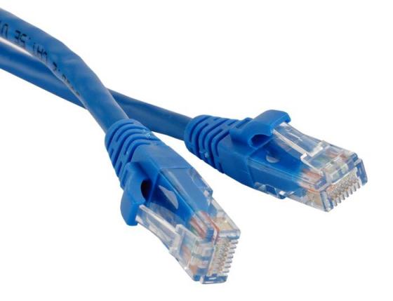 

Патч-корд RJ45 - RJ45, 4 пары, UTP, категория 5е, 7 м, синий, LANMASTER