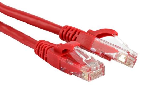 

Патч-корд RJ45 - RJ45, 4 пары, UTP, категория 5е, 2 м, красный, LANMASTER