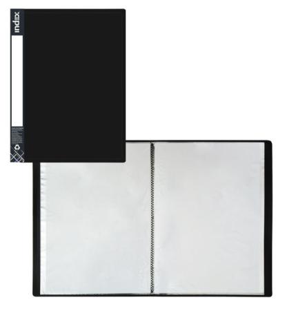 

Папка с 20 файлами METALLIC, форзац, ф.A4, 0,65мм, черная