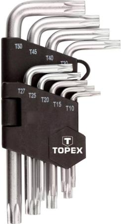 

Набор ключей TOPEX 35D960 ключи шестигранные Torx T10-T50 набор 9шт.