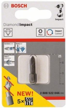 

Бита BOSCH Diamond Impact Pz2 25 мм, 1 шт. (2.608.522.044) 1шт.