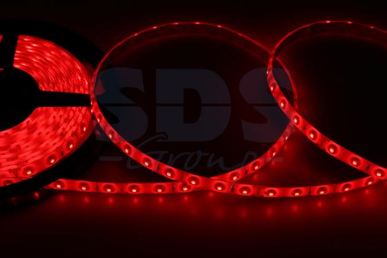 

LED лента силикон, 8мм, IP65, SMD 2835, 60 LED/m, 12V, красная