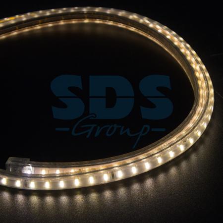 

LED Лента 220В, 6.5x13мм, IP67, SMD 5730, 60 LED/м, Теплый белый, 100м