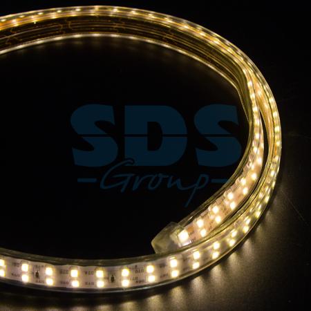 

LED Лента 220В, 6.5x17мм, IP67, SMD 2835, 180 LED/м, Теплый белый, 100м