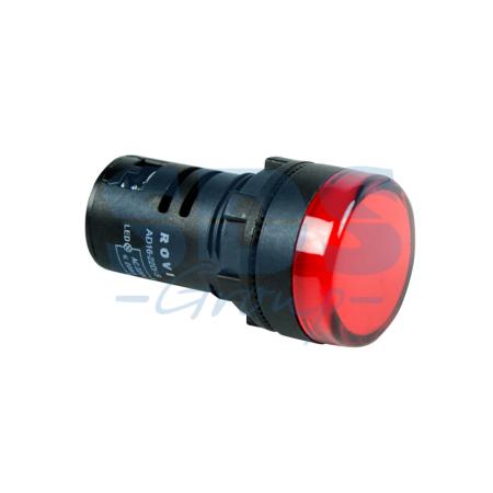 Индикатор O30  220V  красный LED  REXANT