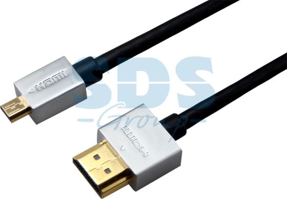 Шнур  HDMI - micro HDMI  gold  1.5М  Ultra Slim  (блистер)  REXANT