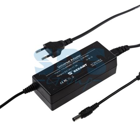 

Источник питания 110-220V AC/12V DC, 3А, 36W с DC разъемом подключения 5.5*2.1, без влагозащиты (IP23)