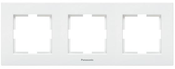 Рамка PANASONIC WKTF0803-2WH-RES Karre Plus 3м горизонтальная белая