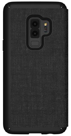 Чехол-книжка Speck Presidio Folio для Samsung Galaxy S9+. Материал пластик/полиуретан. Цвет: черный/серый.