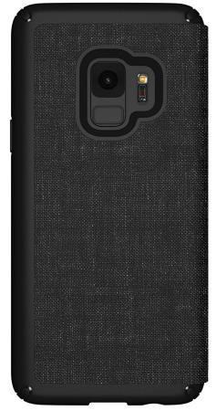 Чехол-книжка Speck Presidio Folio для Samsung Galaxy S9. Материал пластик/полиуретан. Цвет: черный/серый.