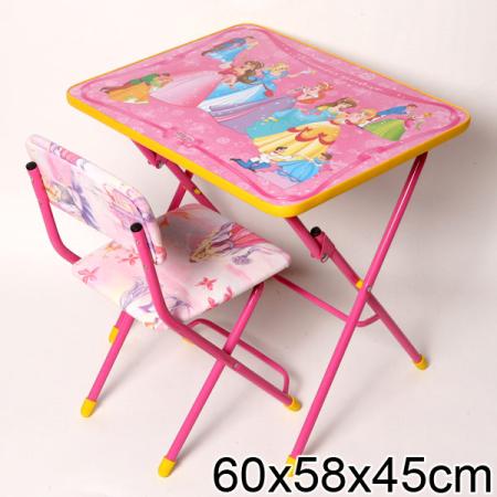 Комплект стол+стул Ника Маленькая принцесса Давай дружить (сиреневый)