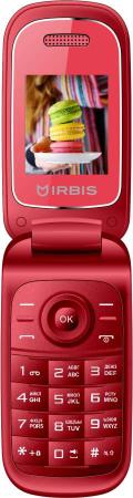 Мобильный телефон IRBIS SF15 1.77"/128x160/cam 0.08MPx/2xSimCard/Bluetooth/microUSB/MicroSD/Красный