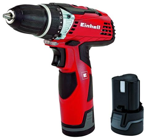 

Акк.дрель EINHELL TE-CD 12 Li mit 2. Akku (4513602) 12.0В 2x1.3Ач LiION 10мм 0-1200об/мин 25Нм кейс